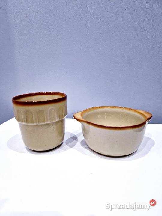 Stary ceramiczny zestaw śniadaniowy Tułowice Dąbrowa Górnicza