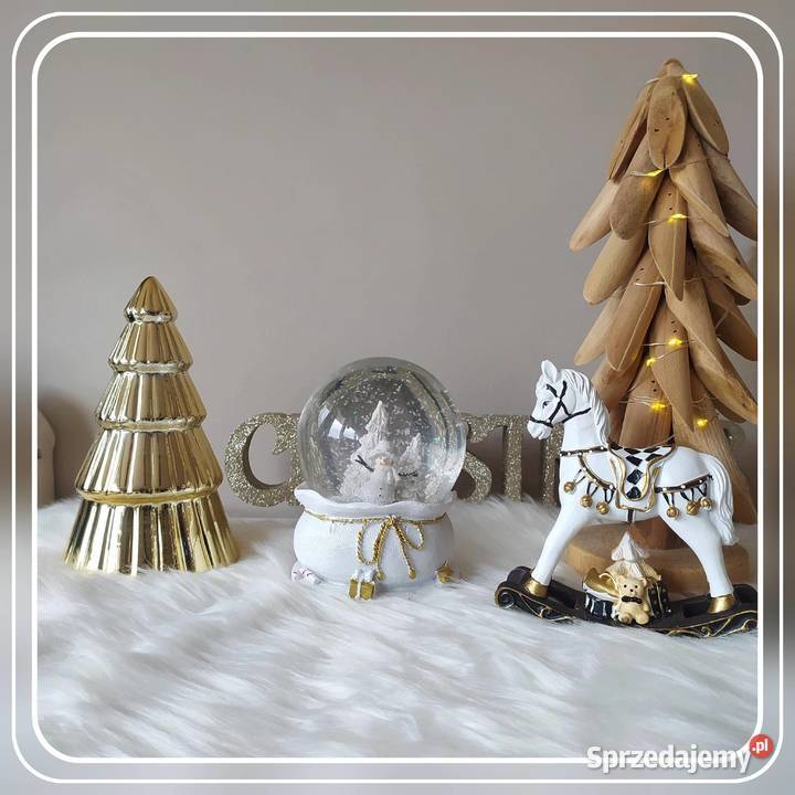 Ozdoby choinkowe bombki sople sopelki grzybki biały Boże Narodzenie Koszalin