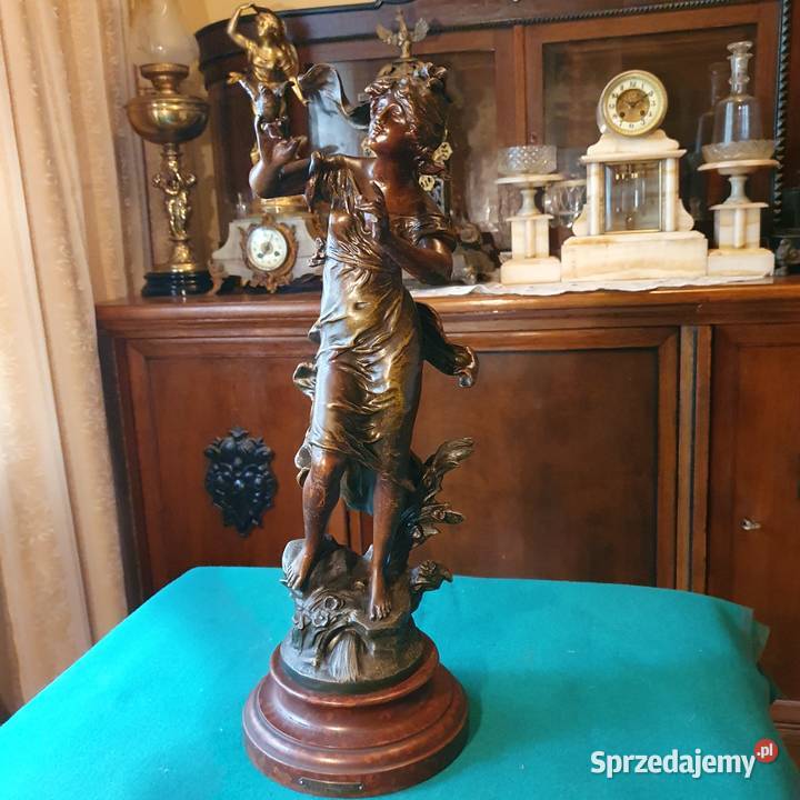 Starasygnowana rzeżba figura z cynkalustan Wrocław sprzedam
