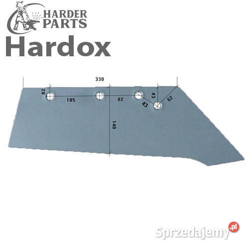 Lemiesz 300hektarów HARDOX DU433SP części do Suwałki