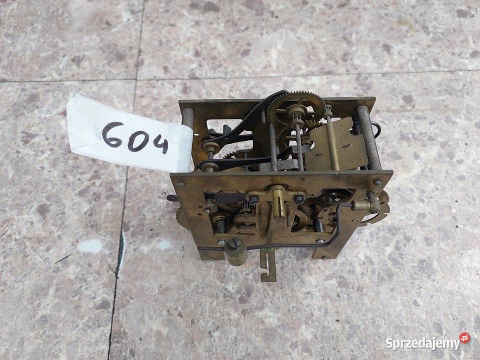 604 Mechanizm starego zegara ściennego Junghans Tczew