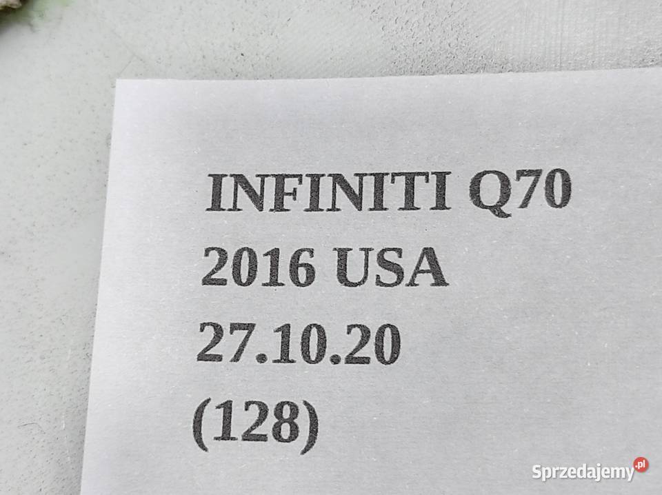 OSŁONA POSZYCIE SŁUPKA PRAWY TYŁ INFINITI Q70 wielkopolskie Nowy Tomyśl