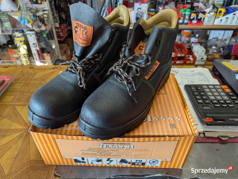 Buty robocze trzewiki z metalową osłoną na palce Łopuszno