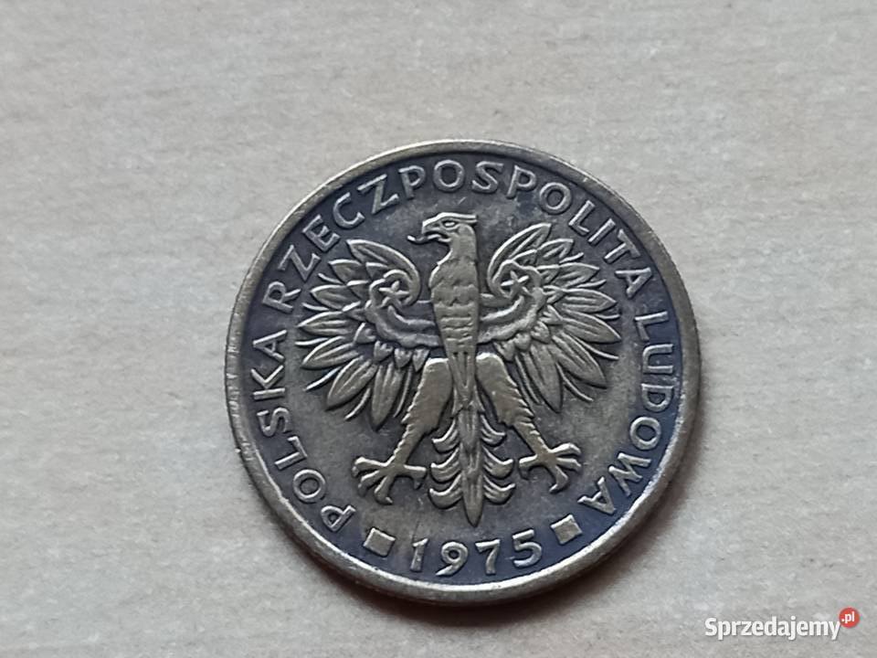 Moneta 2 1975 brak znaku mennicy Bukownica