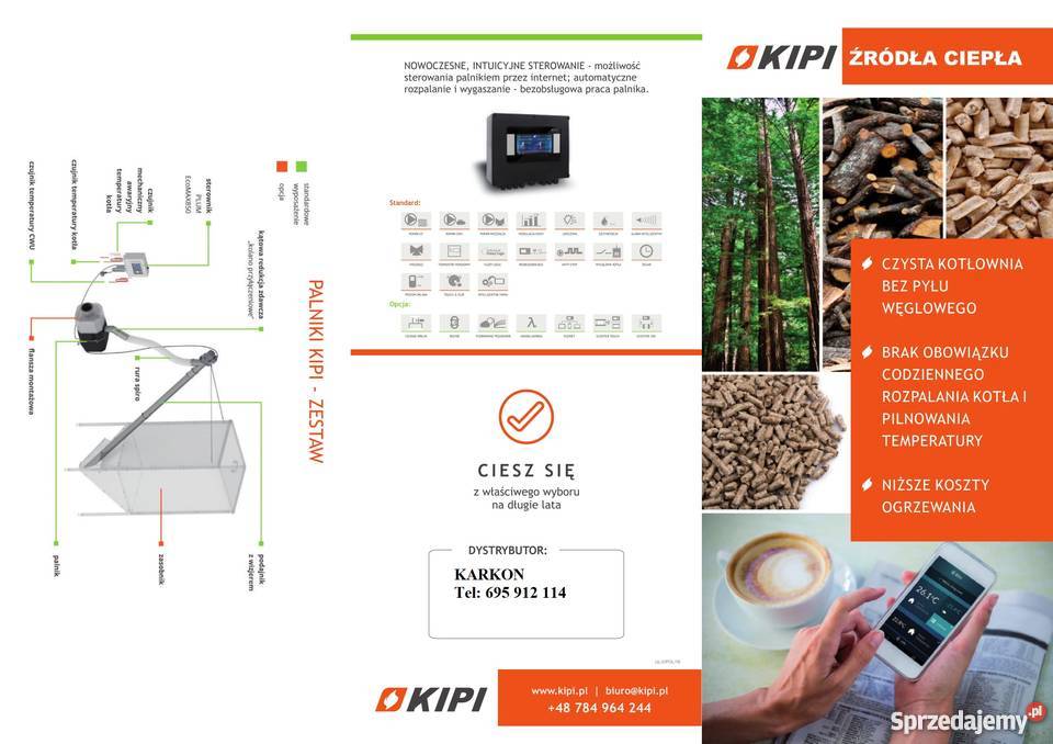 Palnik na pellet 250 kW samoczyszczący Kipi Golub-Dobrzyń