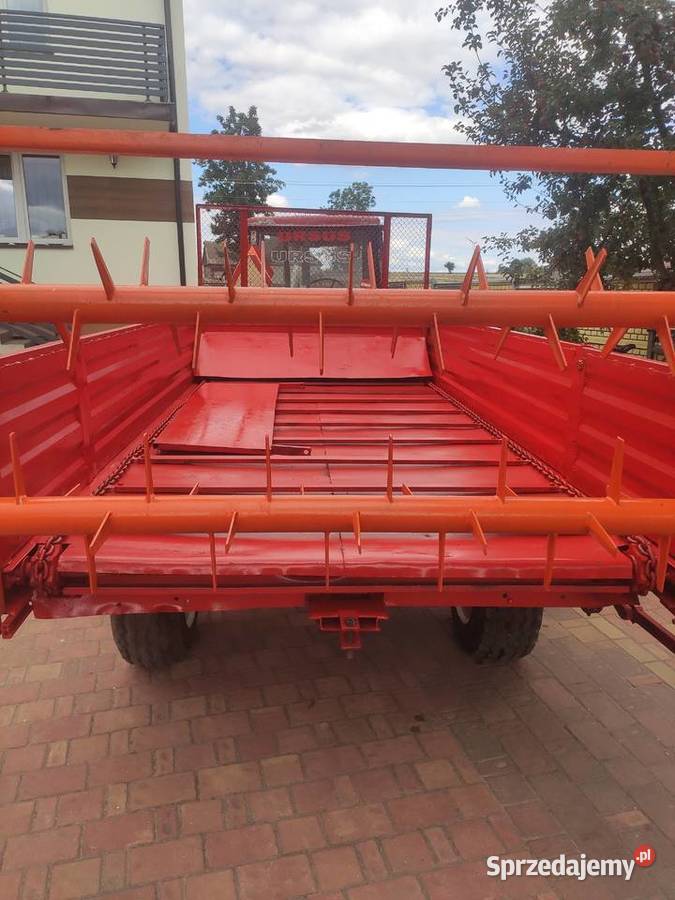Przyczepka 4 tony rozrzutnik obornika 1 osiowy Iłża