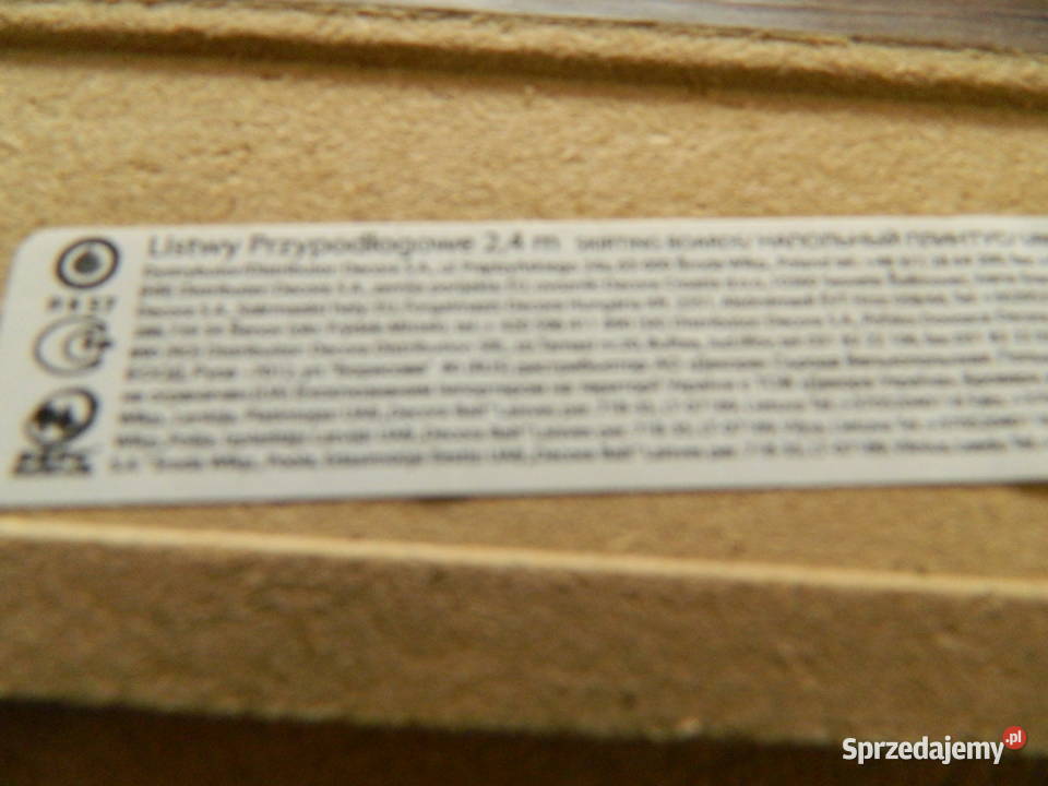 Listwa przypodłogowa MDF Arbiton19x58x2400 dąb Listwy i profile