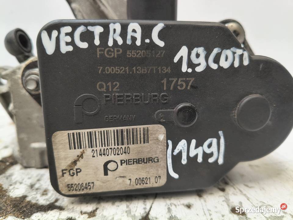 NASTAWNIK KLAP KOLEKTORA Opel Vectra C 19 CDTI Chełm