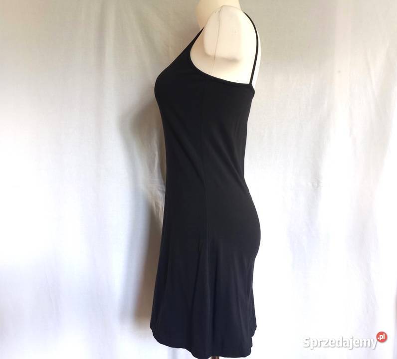 Sukienka czarna Na Ramiączkach r 3638 Letnia czarny Białystok