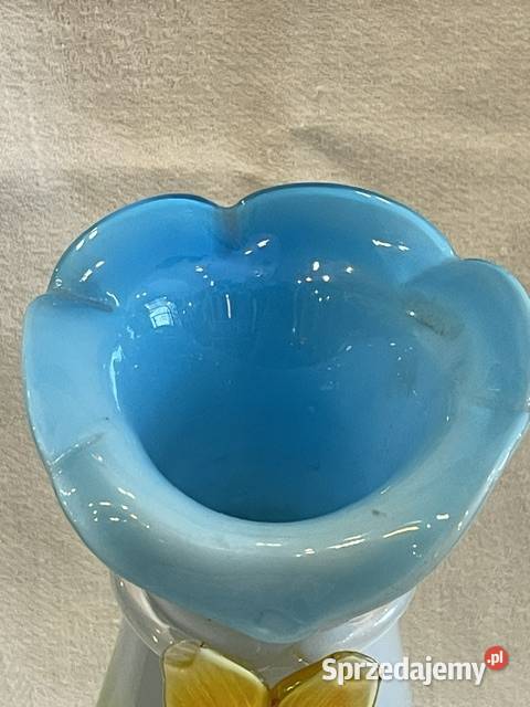 Ciekawy wazon różnokolorowy szkło artystyczne Kraków sprzedam