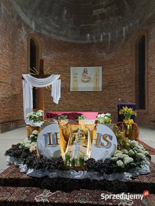 Hostia przełamana z kłosami dekoracja Wielkanoc Dobrzyca