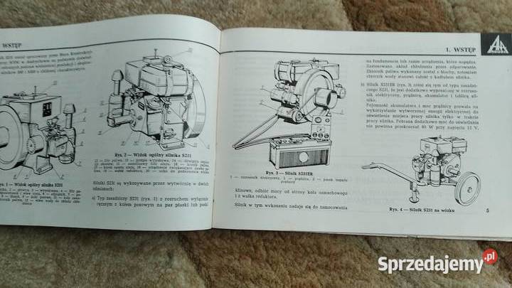 Instrukcja obsługi silniki ANDORIA S231 S231ER lubelskie