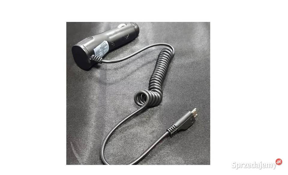 Kabel spiralny ładowarka micro USB do auta pod