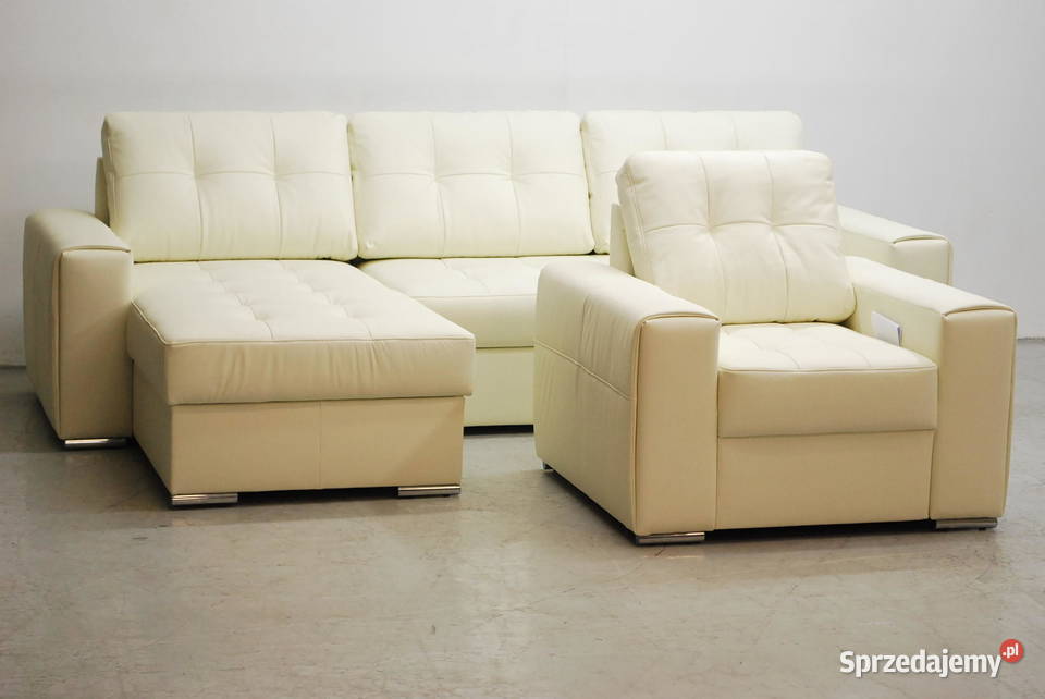 SKÓRA NATURALN NAROŻNIK Z FSPANIAfotel 1018 skóra Poznań