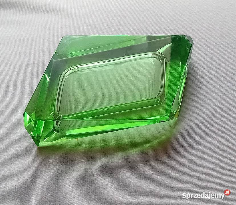 Fasetkowana polielniczka art deco Moser Koźminek