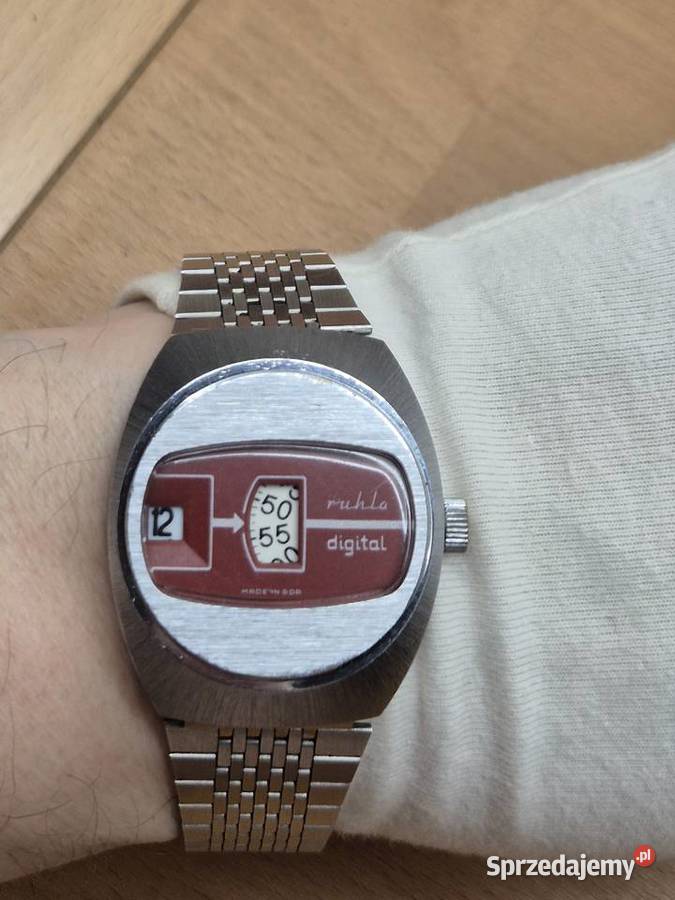 Mechaniczny zegarek Ruhla Digital śląskie Chorzów