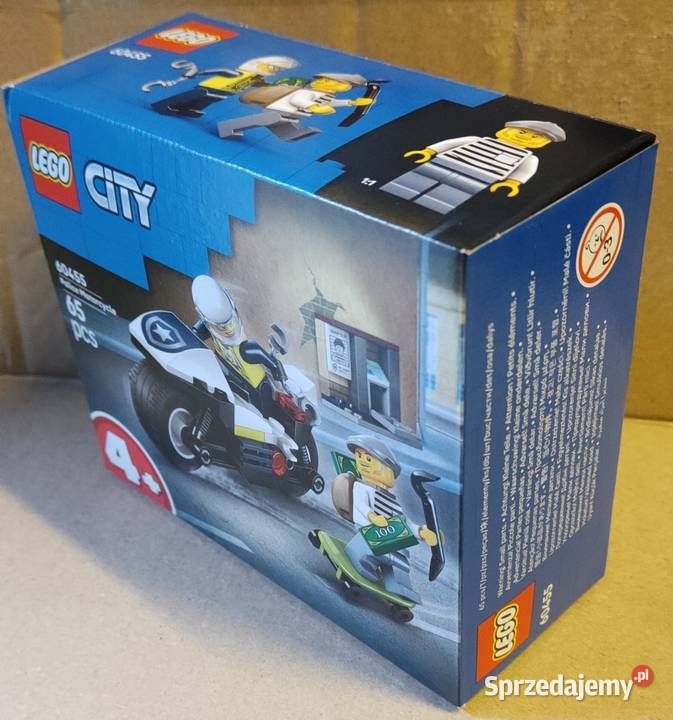 LEGO City 60455 Pościg na motocyklu policyjnym Lego zachodniopomorskie Szczecin