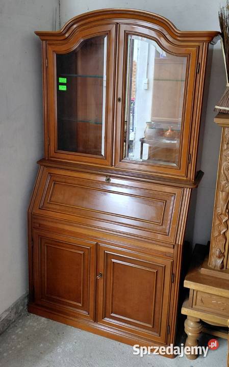 witryna z biurkiem sekretarzyk wysoki połysk 209 Byczyna