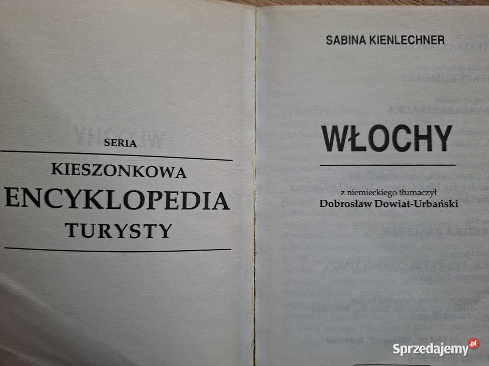 Kieszonkowa encyklopedia turysty Włochy małopolskie Kraków sprzedam