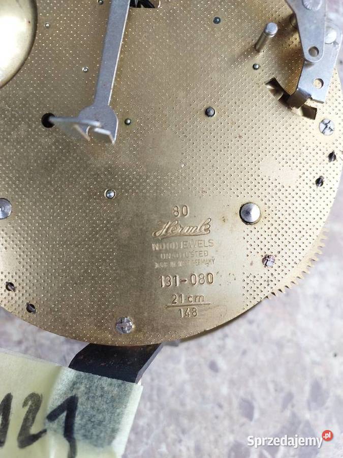M121 Mechanizm starego małego zegara Hermle Pozostałe Tczew
