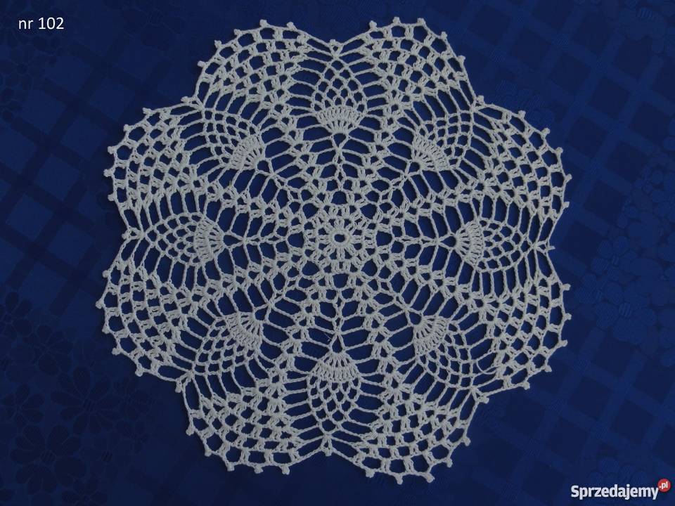 Serwetki różne robione szydełkiem na szydełku Lublin sprzedam