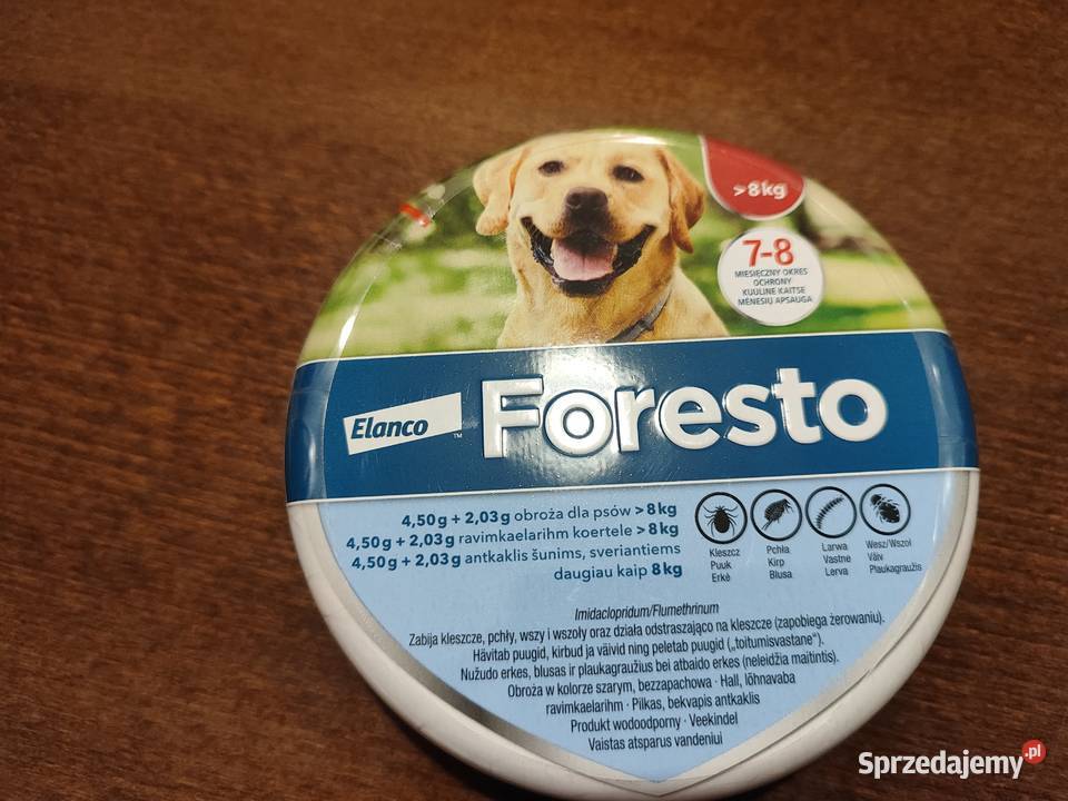 Obroża psa 8 Foresto pcheł i kleszczy lubelskie