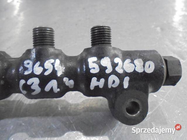 LISTWA WTRYSKOWA CITROEN C3 14 HDI 9654592680 osobowe wielkopolskie