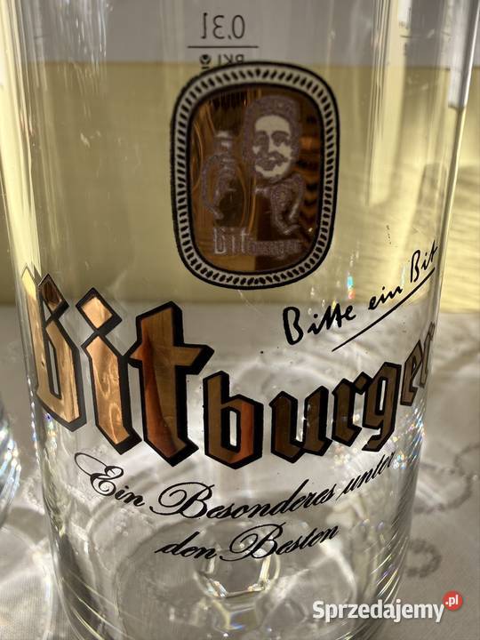 Zestaw 2 Szklanek Bitburger 03l Oryginalne Czerwionka-Leszczyny