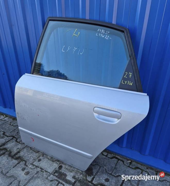 27 DRZWI TYŁ LEWY TYLNE LEWE AUDI A4 B6 SEDAN osobowe