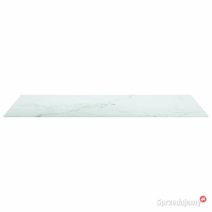 Blat stołu biały 100x50 6 mm szkło ze wzorem Warszawa