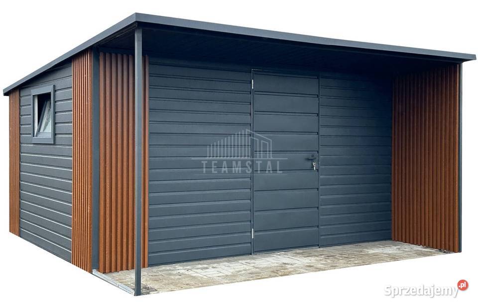 Schowek domek ogrodowy 4x3m wiata 4x1m dach Nowy Sącz
