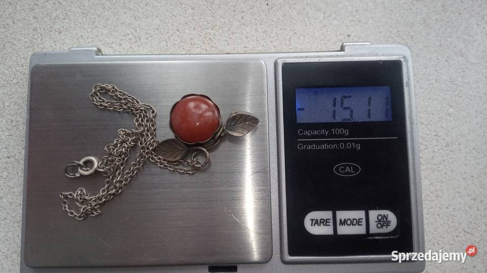 Srebrny naszyjnik Warszawa