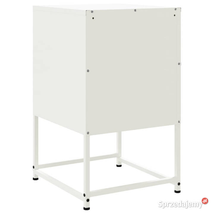 Szafki nocne 2 białe 36x39x605 stal WM846457 Warszawa