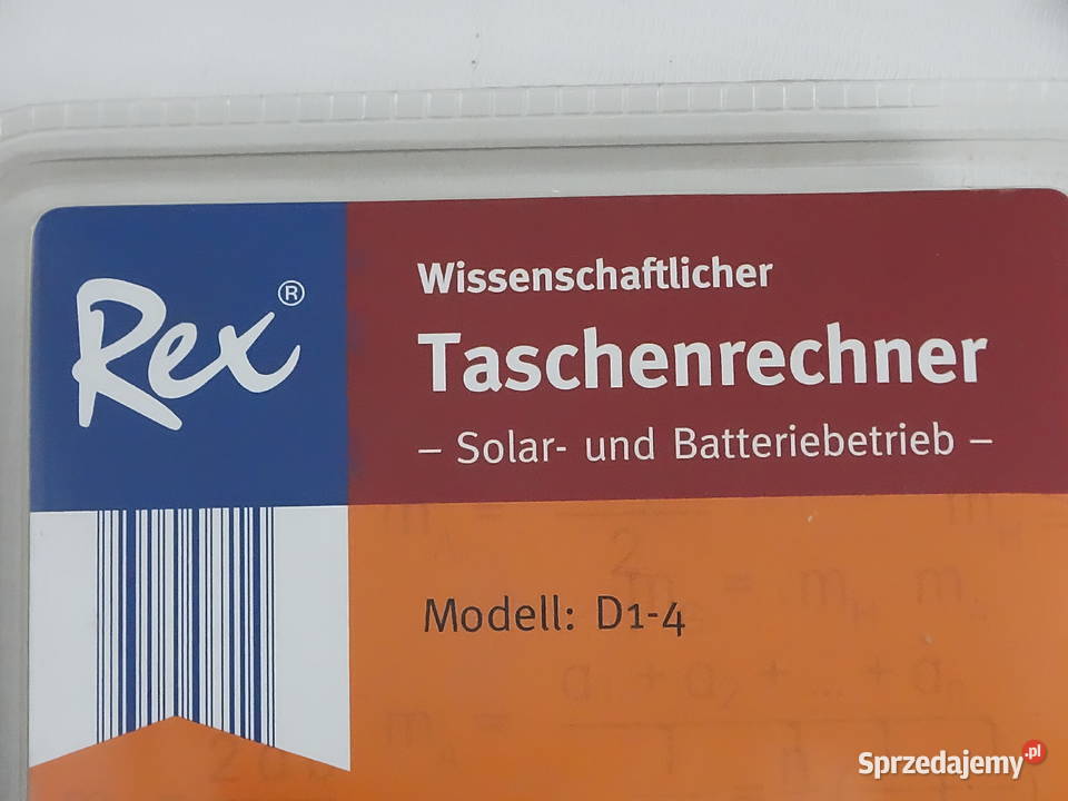Kalkulator Naukowy Rex D14 240 Funkcji DUALPOWER Biłgoraj