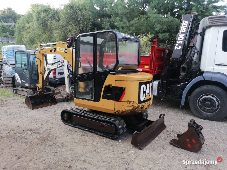 Caterpillar 3025C MiniKoparka Waga 2850 2 Łyżki Chełmiec