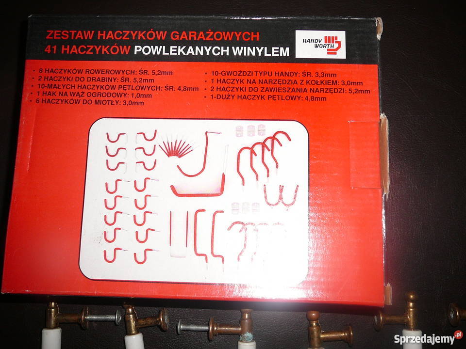 Haczyki garażowe 41 powlekane Wyposażenie wnętrz dolnośląskie Wrocław