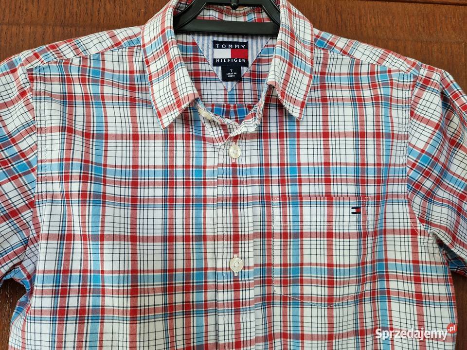 Koszula w kratkę chłopca 7 lat Tommy Hilfiger Bibice sprzedam