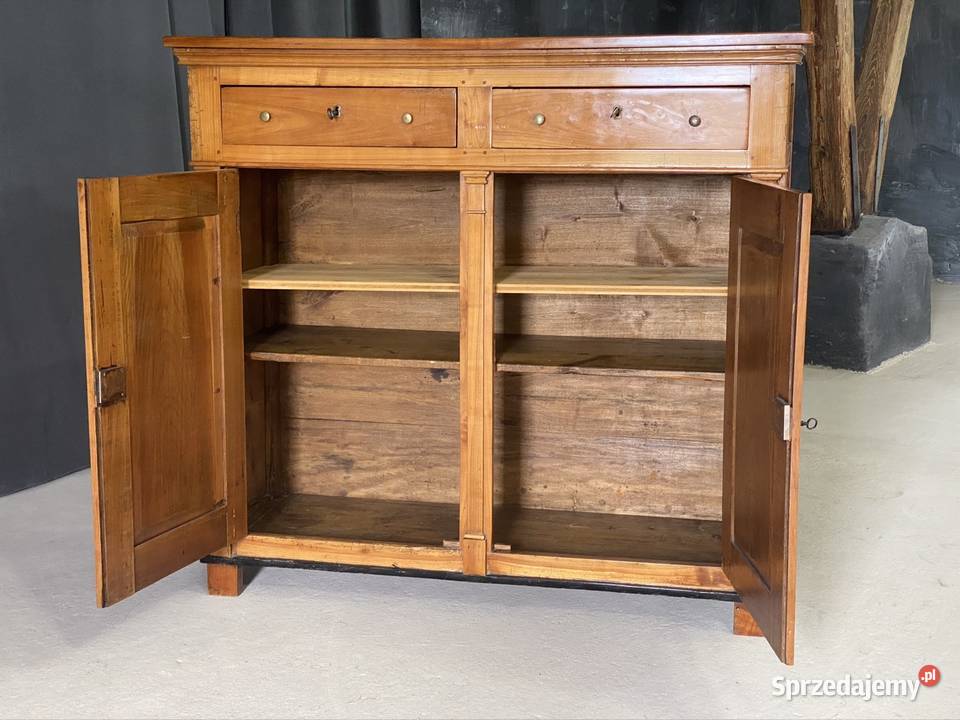 Klasyczna komoda lite drewno 2 szuflady Budno