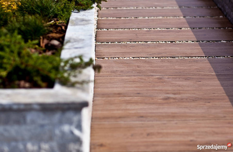 Płyty tarasowe Woodliving gres porcelanowy z Materiały budowlane