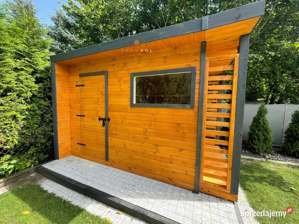 Domek narzędziowy nowoczesny domek plaski dach śląskie Częstochowa