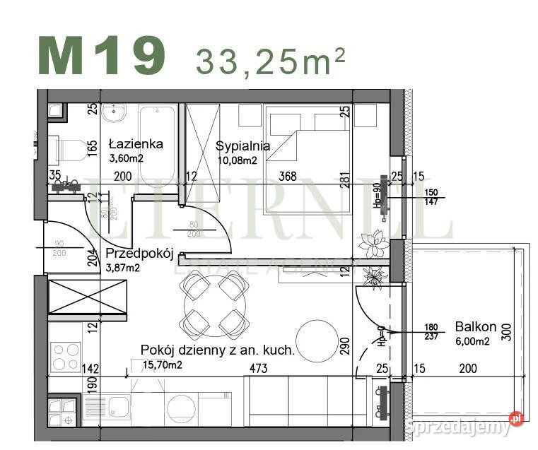 Kompaktowe mieszkanie 2pokojowe 3325m2 Śli Piętro 2 Sprzedaż