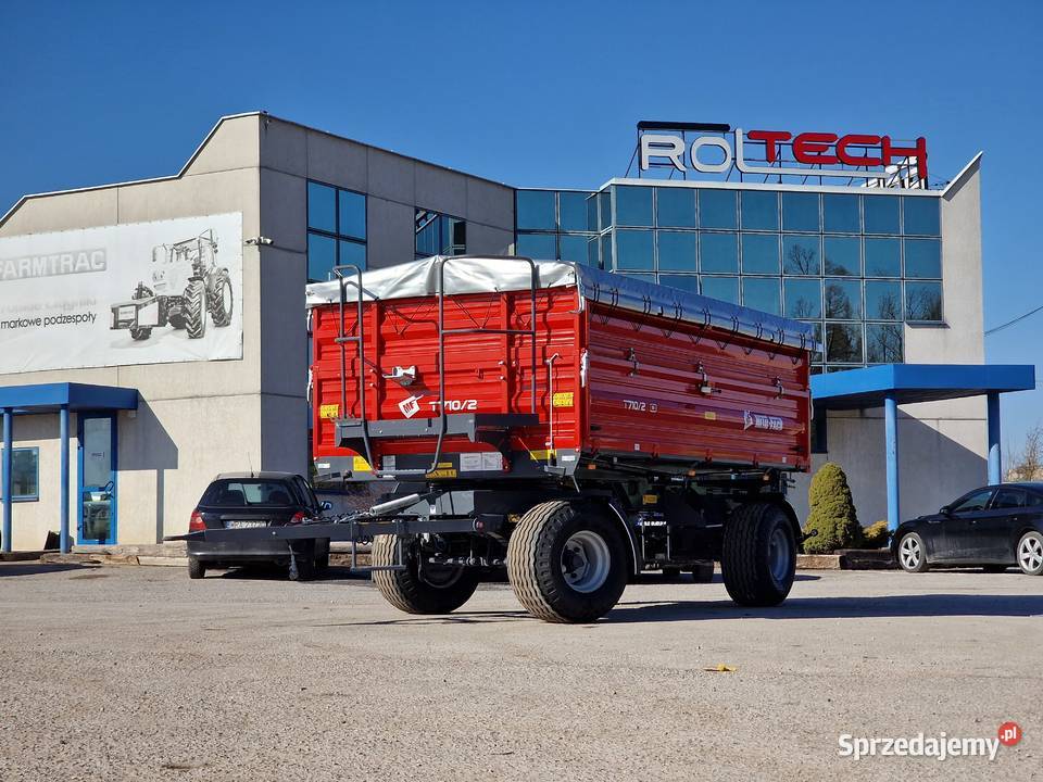 Przyczepa rolnicza T7102 METALFACH dwuosiowa 8T Kielce