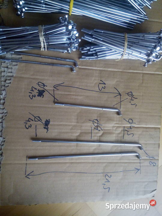 Szprychy nowe chrom 215x4 13x4