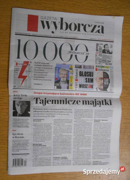 Gazeta Wyborcza wydanie 10000 miękka Parczew