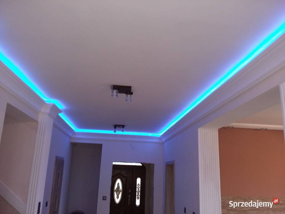 Sztukateria bonie gzymsy listwy LED karnisze Szczecin