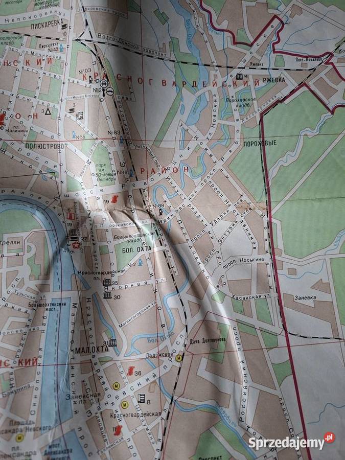 Leningrad plan miasta Kraków