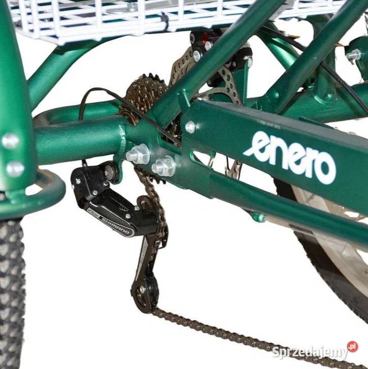 ROWER 3KOŁOWY składany 24 zielony SHIMANO
