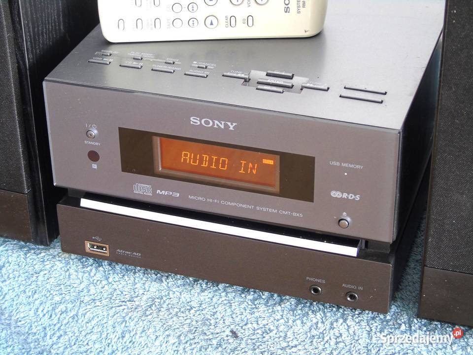 Wieża Sony pilot USB mp3 CD RDS AUX kol DOSTAWA sprzedam