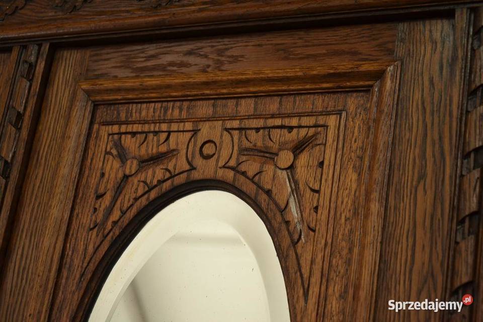 kredens dębowy secesja Poddębice