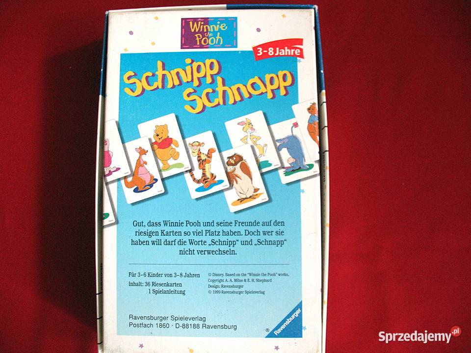 Schnipp Schnapp gra niemiecka 38 lat kompletna Siedlce